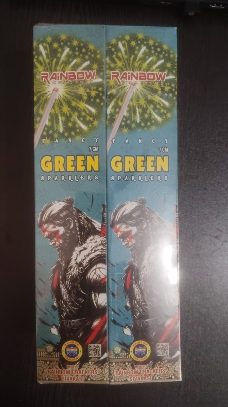 7 CM GREEN SPARKLERS